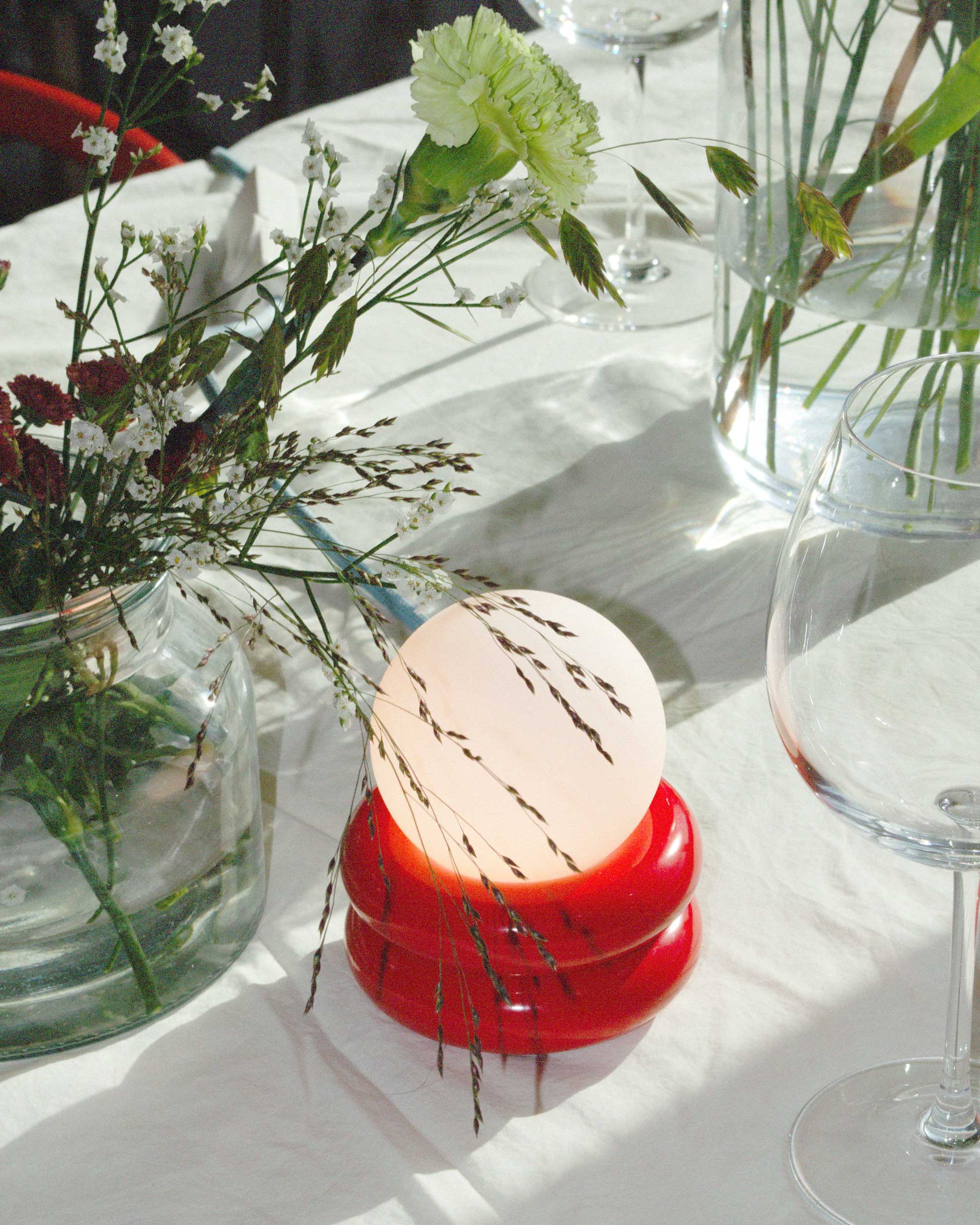003 donut table/wall lamp - red